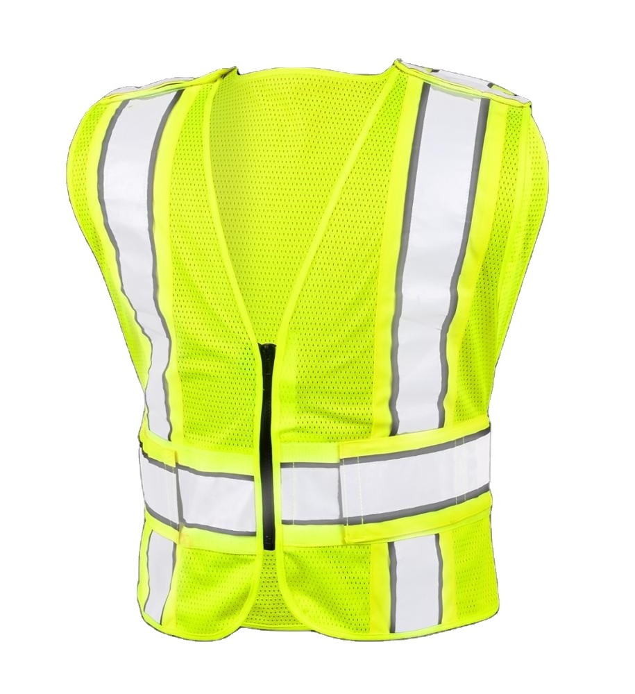 Customizable 100% polyester mesh traffic road construction safety high visibility reflective safety vest