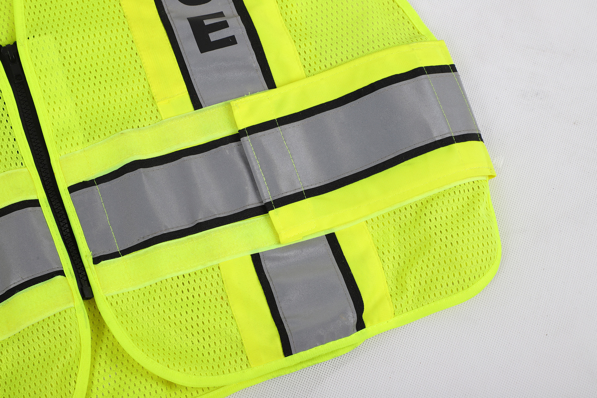 Customizable 100% polyester mesh traffic road construction safety high visibility reflective safety vest