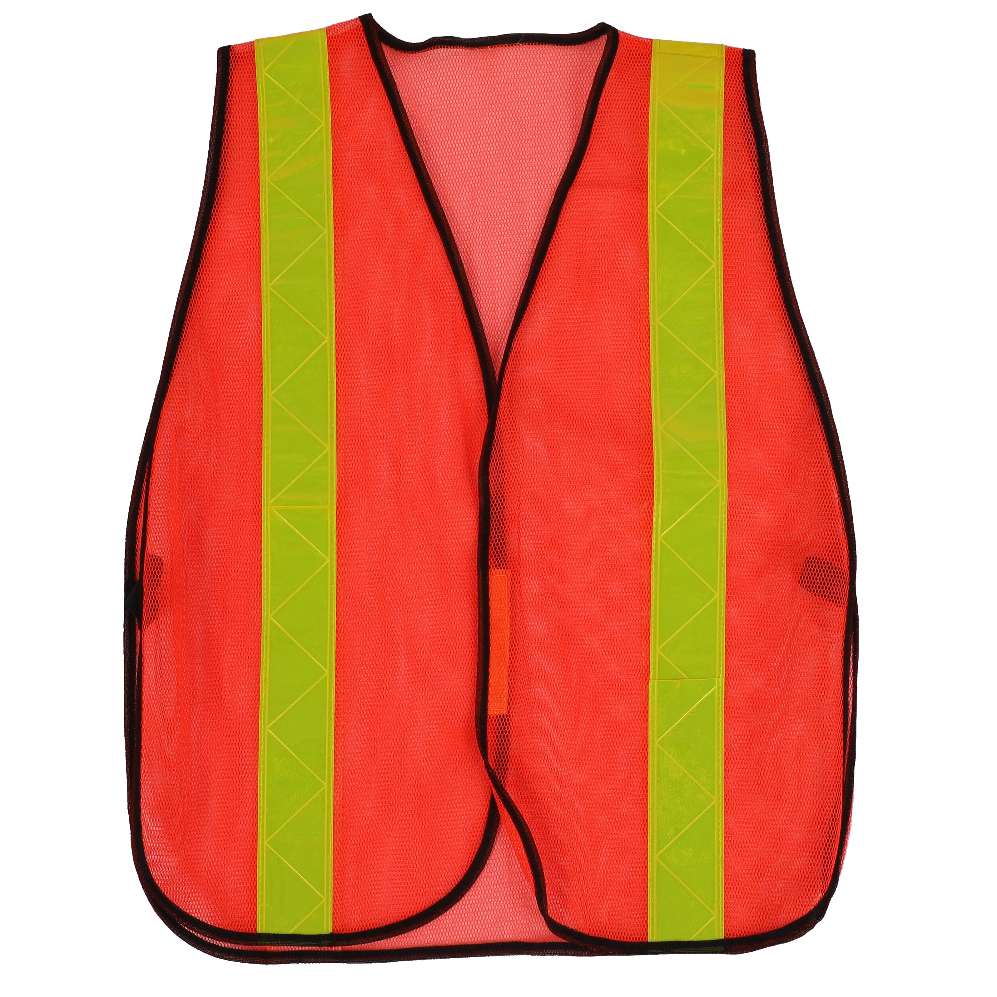 Factory Direct Custom Men Engineers Construction High Visibility Reflective Orange Safety Vest