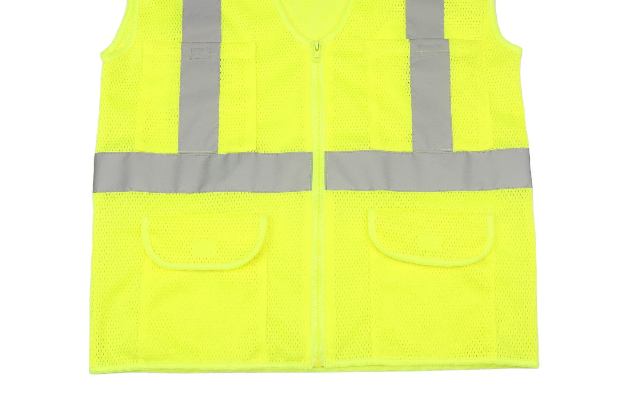 Wholesale Led Reflective Vest Safe Working Sanitation Workers Clothes Road Construction Clothes With Pockets