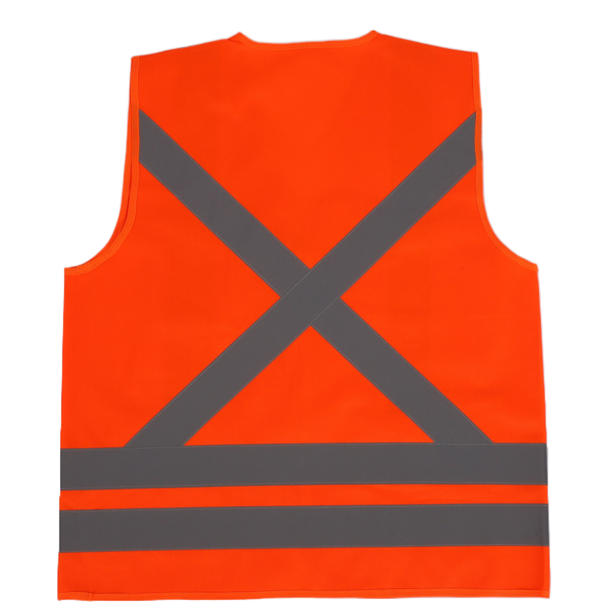 Factory direct selling high quality fluorescent fabric safety vest outdoor work reflective safety vest