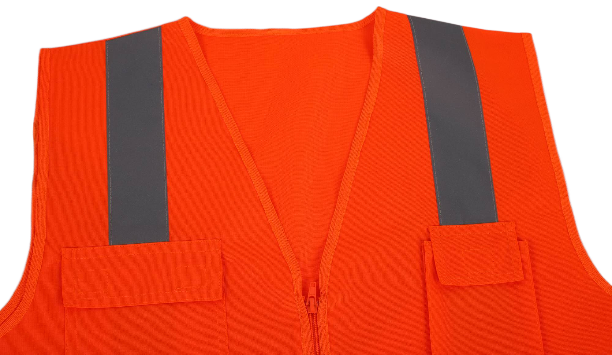 Factory direct selling high quality fluorescent fabric safety vest outdoor work reflective safety vest