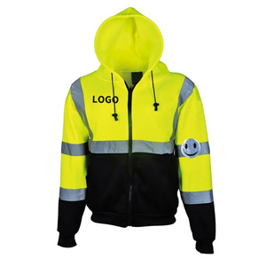 Factory Direct Cheap High Visibility Reflective Safety Jacket Outdoor Warm Safety Clothing