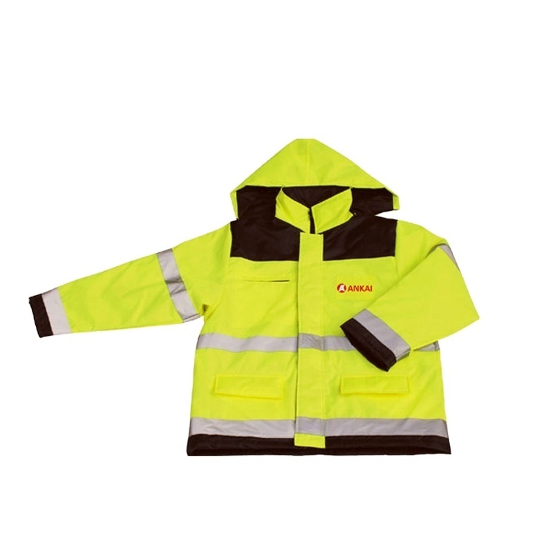 New Hot Sale High Quality Hi Vis Jacket Winter Safety Waterproof Breathable Reflective Jacket With Zipper