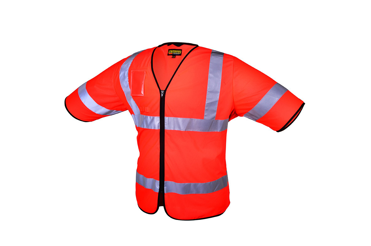 OEM High Visibility Reflective Safety Running Jacket Work Clothes Custom Construction Reflective Vest