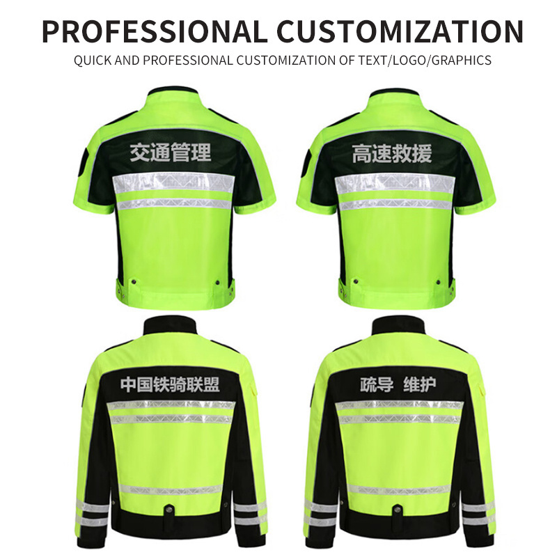 Summer Mesh breathability Traffic Safety Reflective Clothing Road Administration Saftey Clothing Customizable