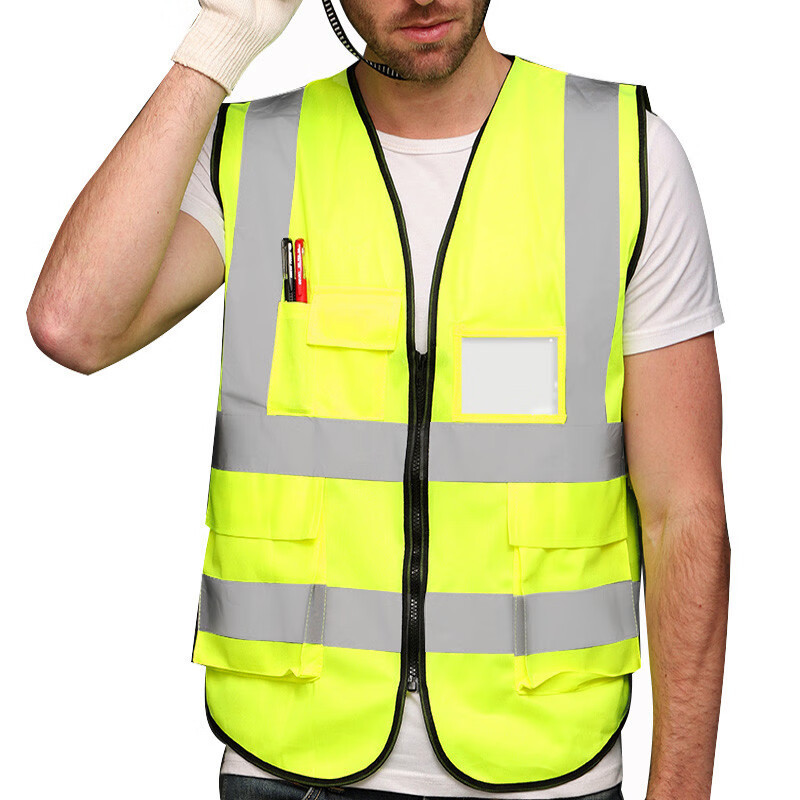 Reflective Vest Multiple Pockets Work Clothing Traffic Warning Clothing Custom Saftey Vests