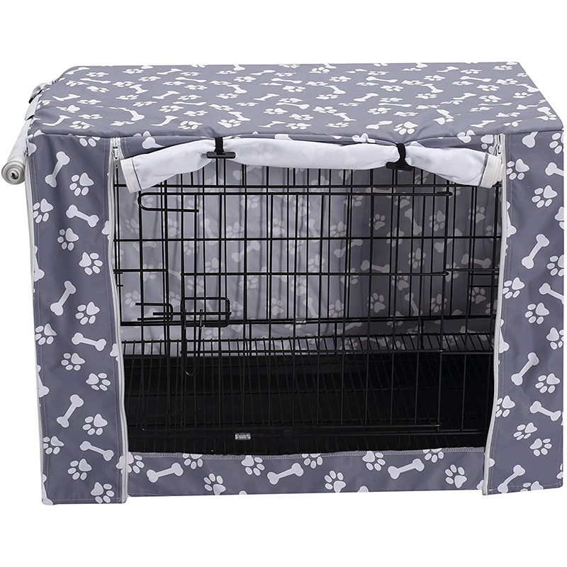 Waterproof Durable Polyester Easy to Adjust Dog Crate Cover Universal Fit for All dog Crate