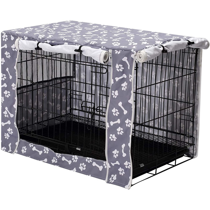 Waterproof Durable Polyester Easy to Adjust Dog Crate Cover Universal Fit for All dog Crate