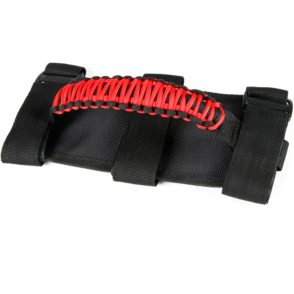 ATV UTV and Car Interior Accessories Paracord Roll Bar Grab Handle with Adjustable Straps