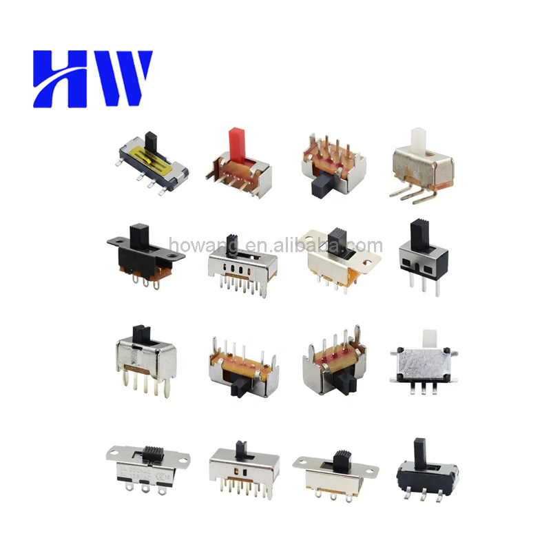 2P3T 4 Position 10 Pin Mini Horizontal  Vertical Slide Switch DPDT Slide Switch Toggle Switch