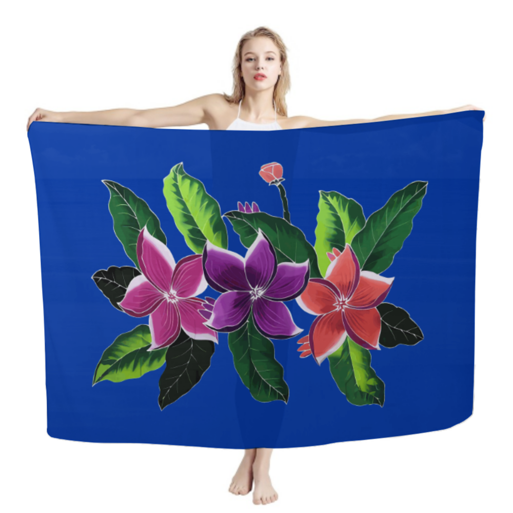 Hawaiian Tropical Style Design Quanzhou Wholesale Price High Quality Custom Beach Sexy Towel Sarong Lava Lava Pareo