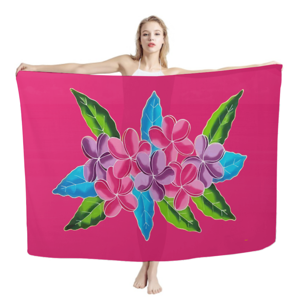 Hawaiian Tropical Style Design Quanzhou Wholesale Price High Quality Custom Beach Sexy Towel Sarong Lava Lava Pareo