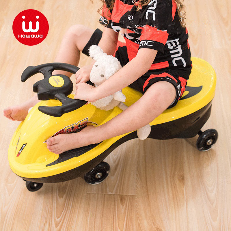 No batteries wiggle car ride on toy outdoor car boys and girls children's twisted car for kids