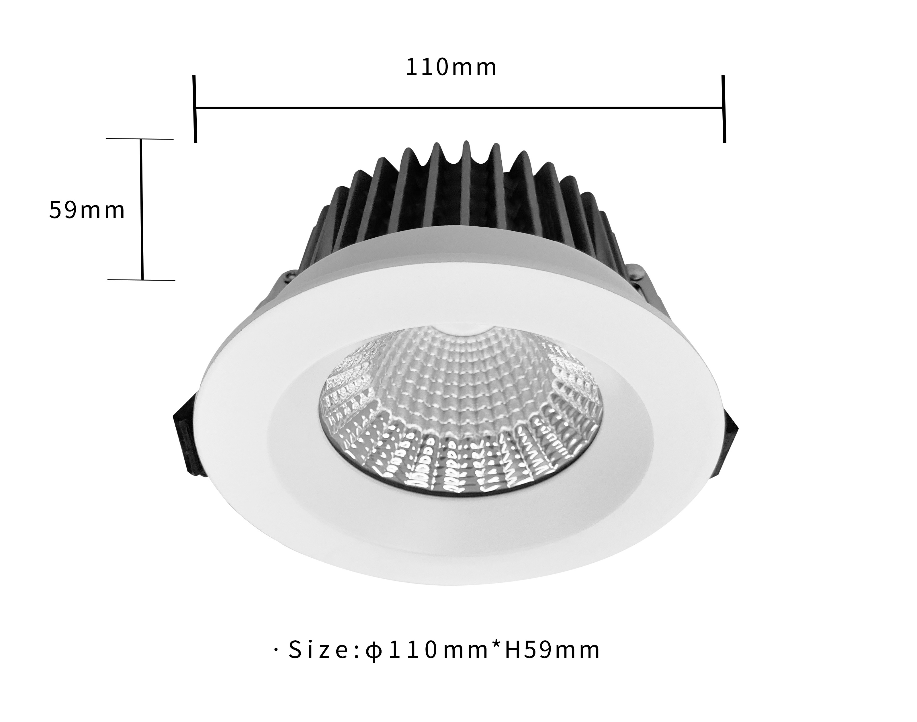 12W 18W 30W 45W Waterproof Round Ceiling Downlight IP65 LED Downlight for Bathroom Kitchen, Laundry, Hallway