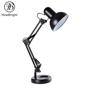 Modern Design Reading Table Light Black Adjustable For office/Studio/Hotel Bedside Light Metal Swing Arm Table Lamp