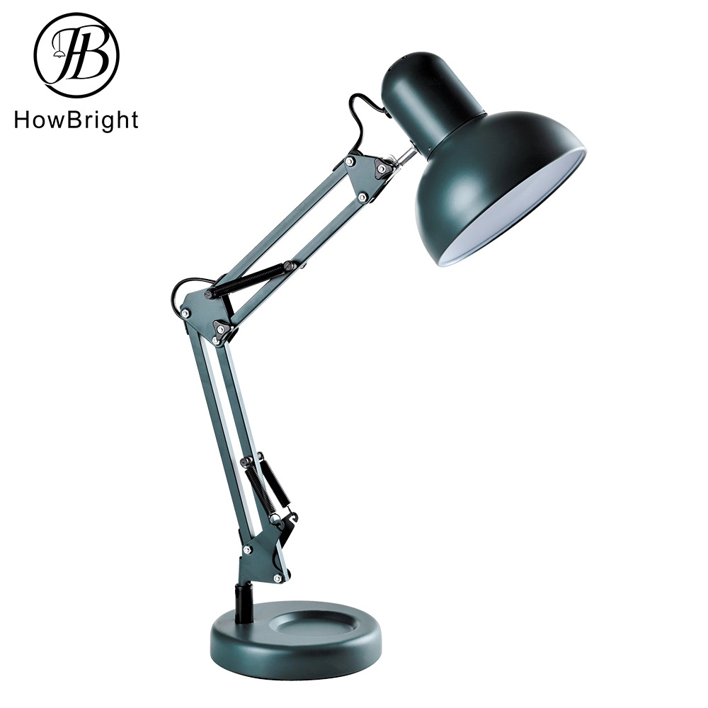 Modern Design Reading Table Light Black Adjustable For office/Studio/Hotel Bedside Light Metal Swing Arm Table Lamp