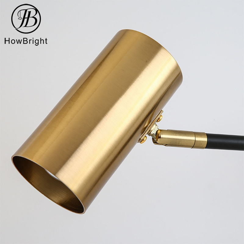 Newest design wall left and right swing arm wall sconce gold and black color aluminum for home bedroom wall lamp