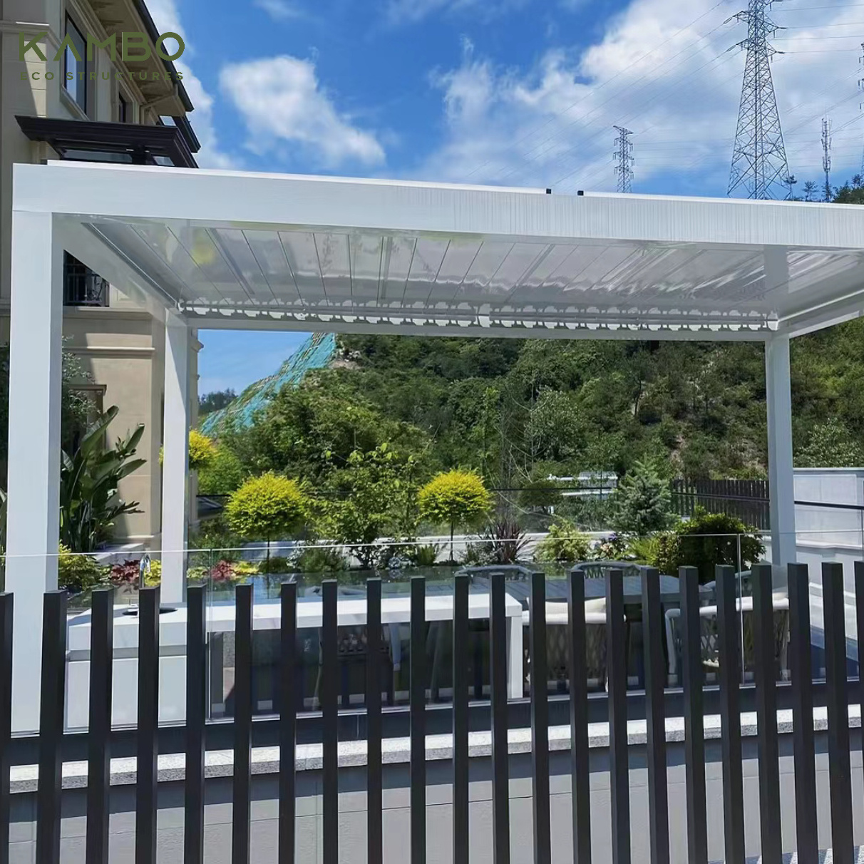 Best Pergola Designs Motorized Sunshade Opening Louver Roof Gazebo 3x4 Garden Aluminium Outdoor Pergola