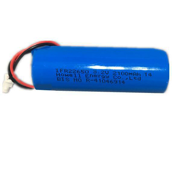 HOWELL Round size 22650 3.2v 2300mah rechargeable lifepo4 battery