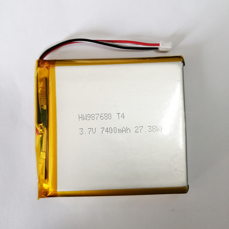 Real Capacity Rechargeable Lipo Battery 7400mah 987680 3.7v 7500mah lithium polymer battery