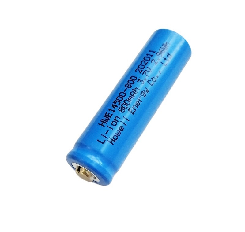 battery 14500 3.7v rechargeable battery lithium ion akku 14500 800mAh li-ion battery