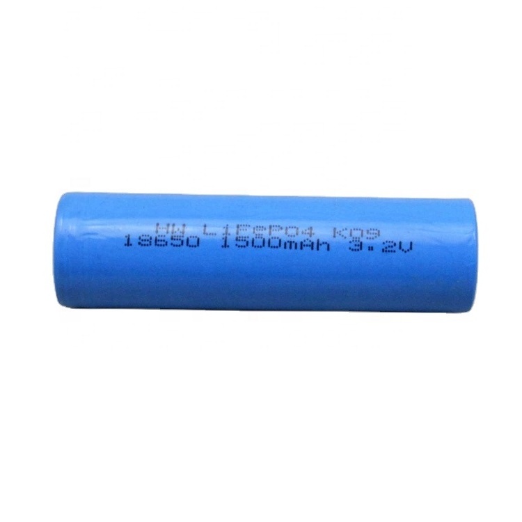 HWE New product 18650 3.2V lifepo4 1500mah battery for solar light