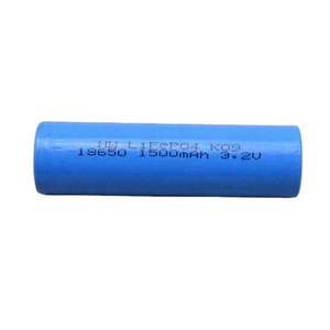 HWE New product 18650 3.2V lifepo4 1500mah battery for solar light