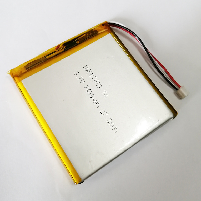 Real Capacity Rechargeable Lipo Battery 7400mah 987680 3.7v 7500mah lithium polymer battery