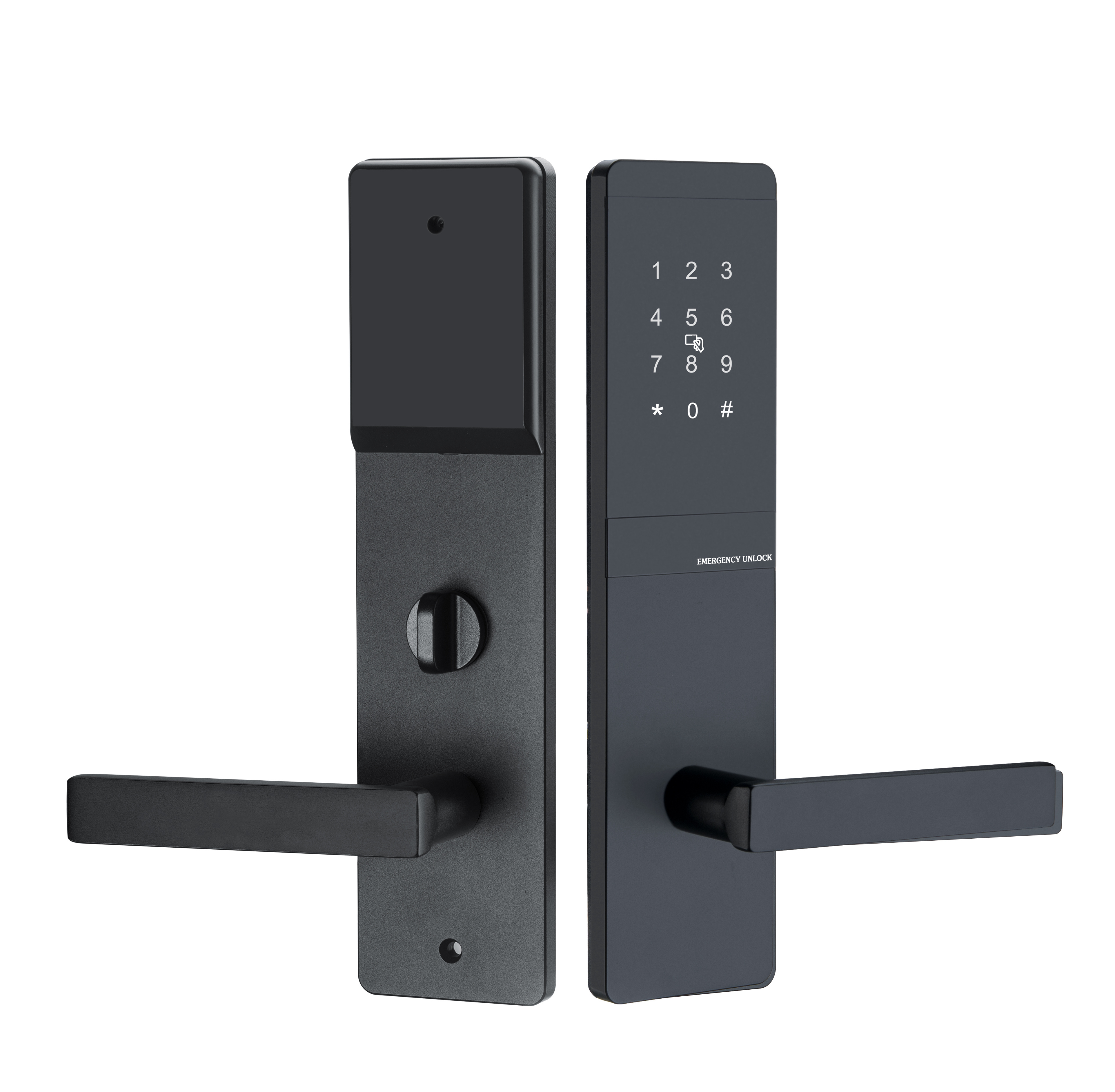 High-End Elegant TT  Hotel App Smart Hotel Locks With Silver Black Hotel Lock System Smart Digital door lock