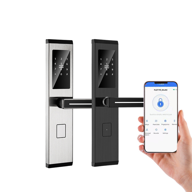 Customization TT WiFi Blue tooth Card system hotel lock rfid door locks Smart Door Lock with Home Hotel Automation