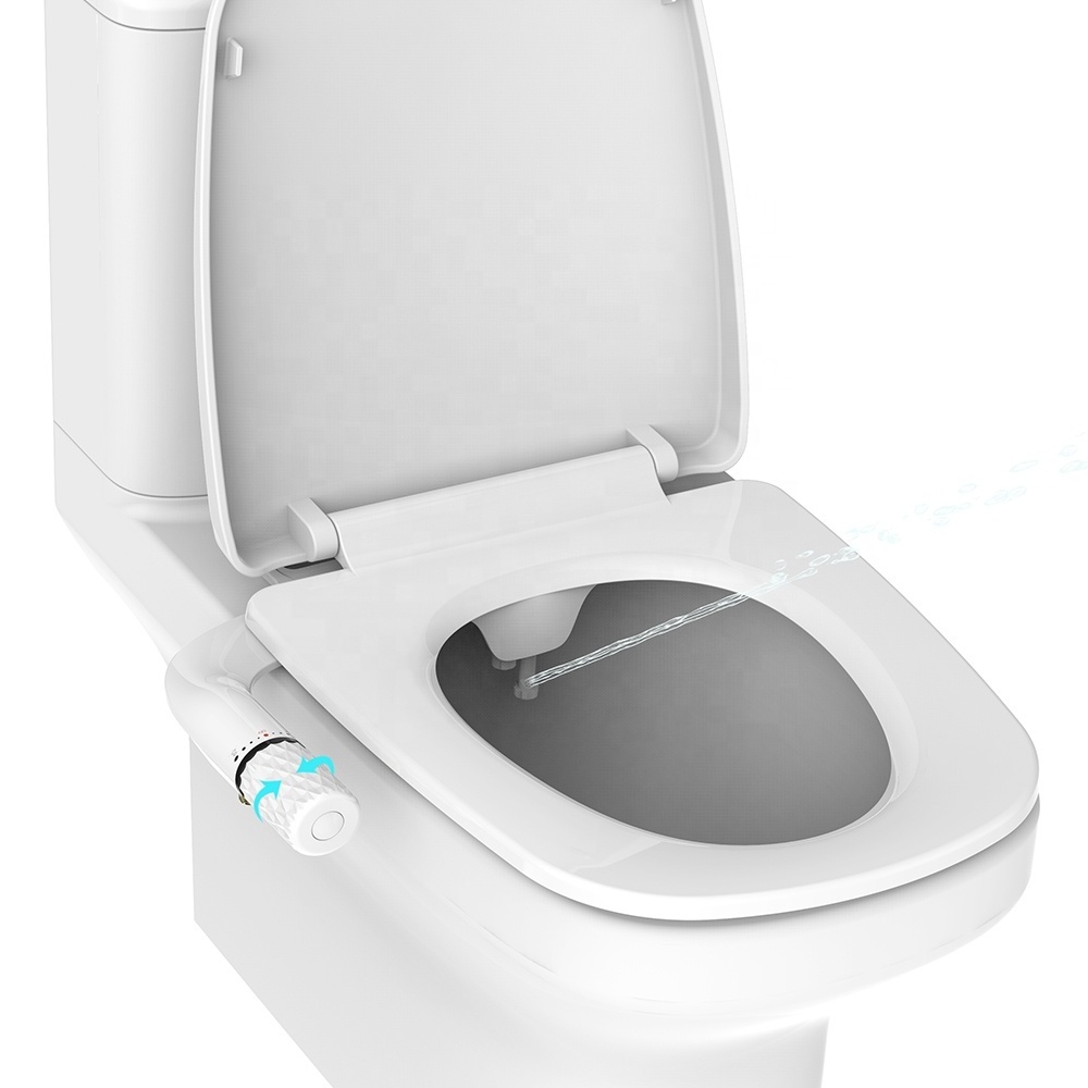 OEM/ODM Dual Wash Nozzles bidet toilet seat attachment  pulverisateur de bidet Non Electric Manual WC toilet bidet