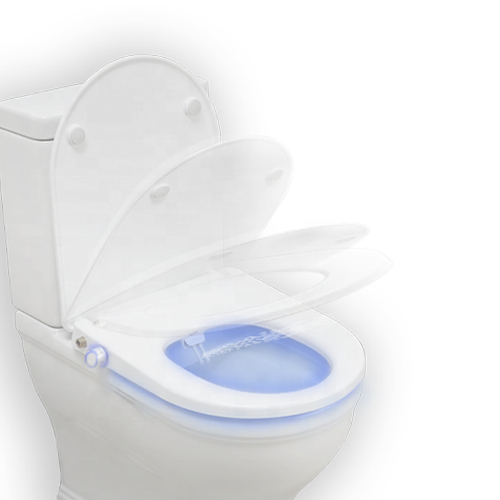 OEM/ODM Cheap UF Soft Closing Seat Cover WC  D Shape Toilet Seat cover with LED light and seat heating function