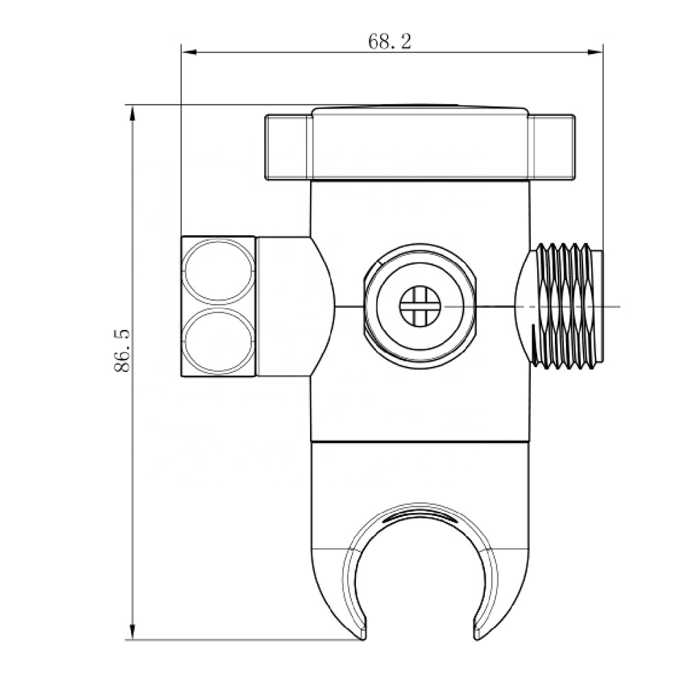 HaoEhhl OEM/ODM Mixer Valve 3 Way Tee Connector Switch adapter control Shower Head Diverter Valve For Toilet Bidet Shattaf