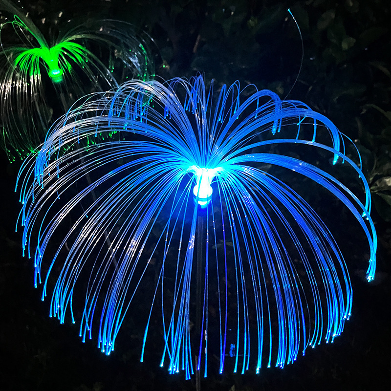 Howlighting Outdoor Waterproof Fireworks Lawn Patio Landscape Holiday Decoration LED Flower Jellyfish Solar Garden Light