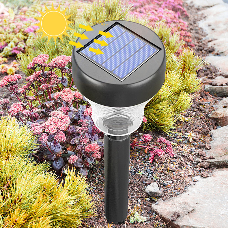 Courtyard Path Waterproof Projection Floor Lamp Outdoor Garden 2022 New Decorative Landscape Light Led Solar Lawn Light