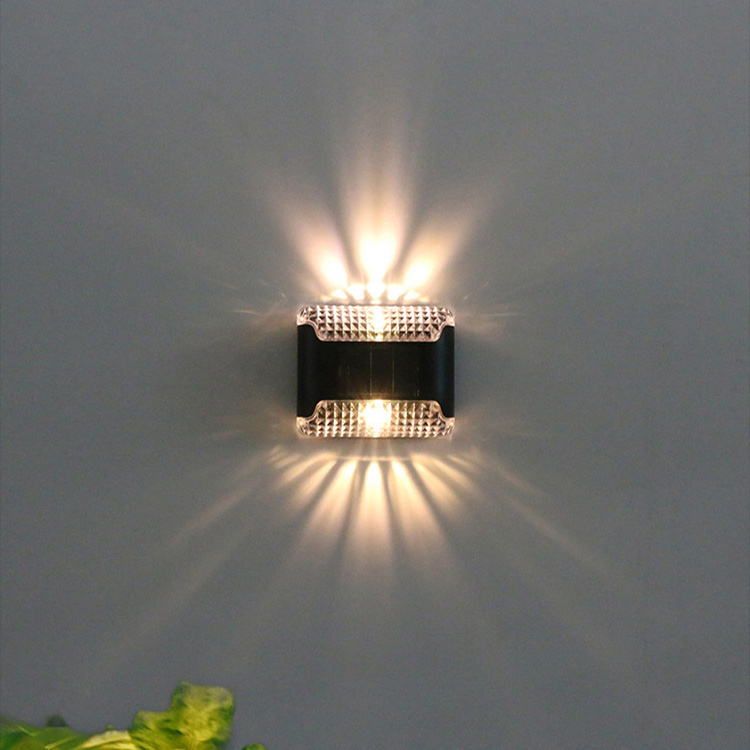 Modern Waterproof Garden Decoration Home Night Light Solar Wall Light Led Outdoor Up Down Wall Light