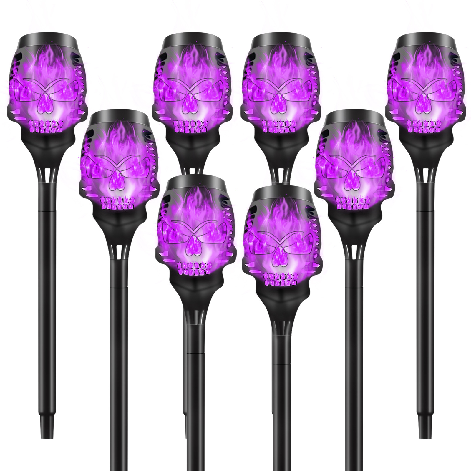 Howlighting Outdoor Decoration Festival Flame Skeleton Lamp LED Solar Garden Halloween Light