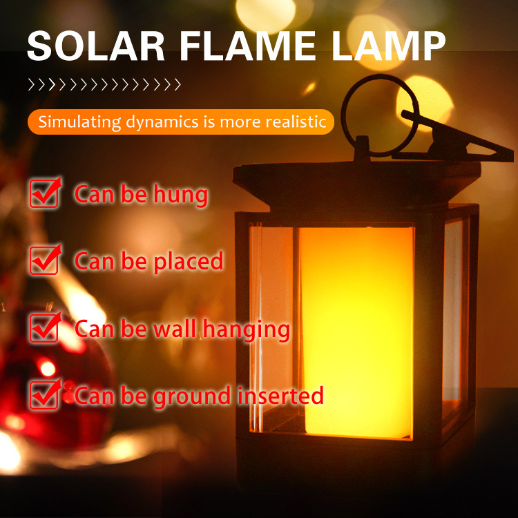 Fire Torch Light Warm White Ip 55 Decoration Outdoor Lantern Lamp Led Flame Effect Light Hanging Solar Lights