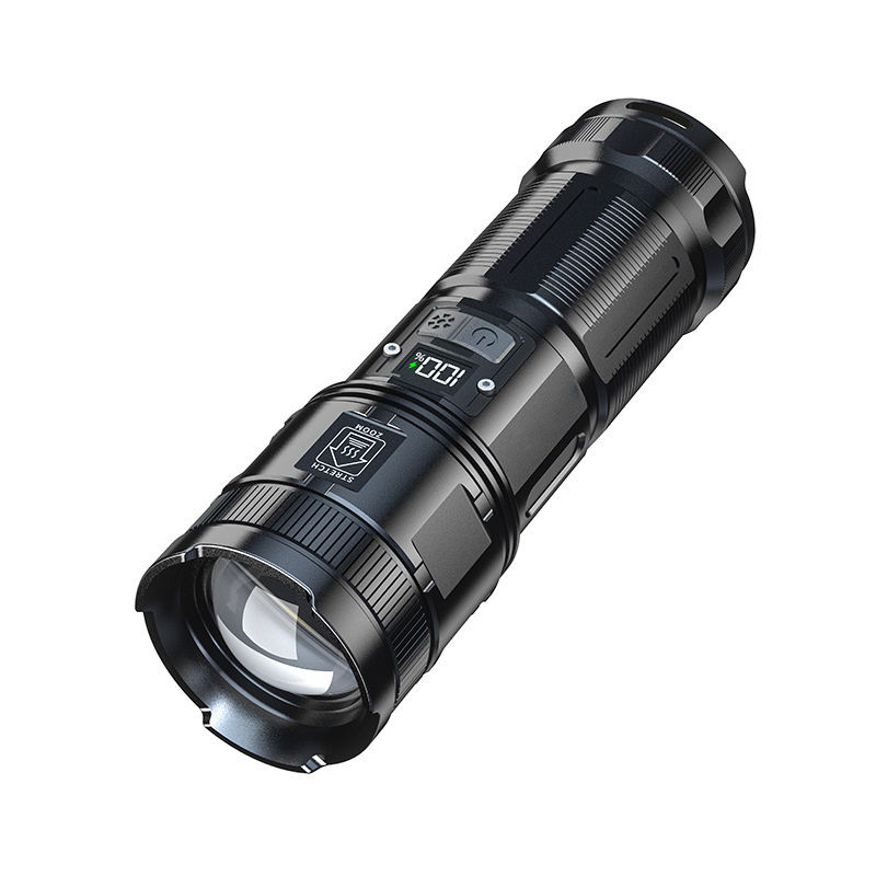 3500lm P70 Multifunction Waterproof Dimming Light Flashlight Rechargeable Handheld Led Flashlight