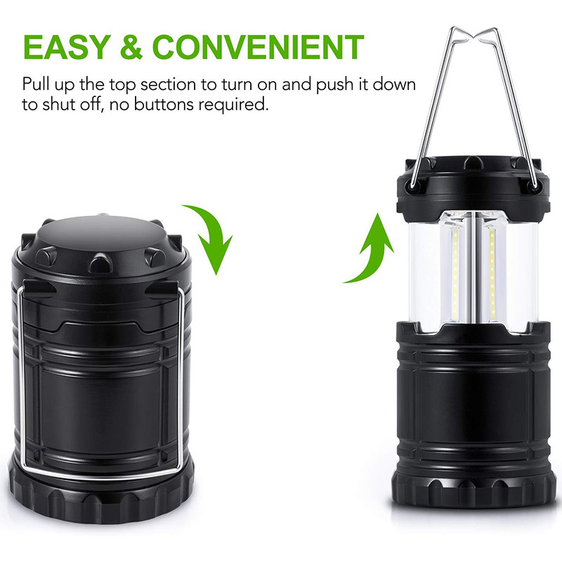 howlighting Waterproof Collapsible Lantern Multifunctional Portable Outdoor Camp Light Emergency Warning Cob Led Camping Lantern