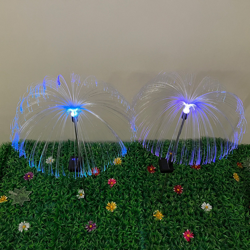 Howlighting Outdoor Waterproof Fireworks Lawn Patio Landscape Holiday Decoration LED Flower Jellyfish Solar Garden Light