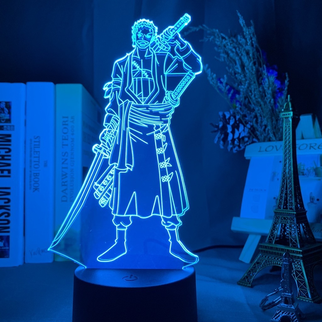 Custom Adjustable Brightness Acrylic Night Lamp Touch Anime Stand Lamp 3d Led Anime Night Light With Remote Control