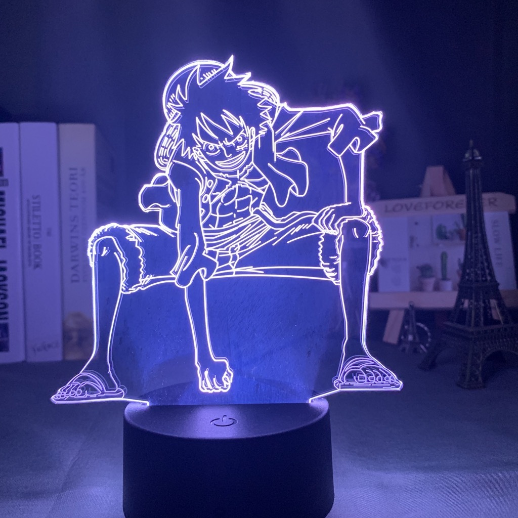 Custom Adjustable Brightness Acrylic Night Lamp Touch Anime Stand Lamp 3d Led Anime Night Light With Remote Control