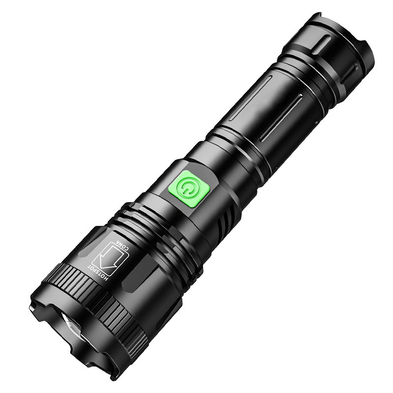 P50 Led Telescopic Zoom Night Fishing Flashlight 1700lm High Lumens Usb Rechargeable High Power Flashlight