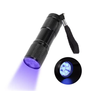 Howlighting MINI UV Flashlight AAA Battery 9 LED  Torch UV Light Ultraviolet 395NM LED UV Flashlights