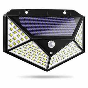 Howlighting Outdoor 100 LED Waterproof Solar Garden Lamp Motion Sensor PIR Solar Wall Garden Light