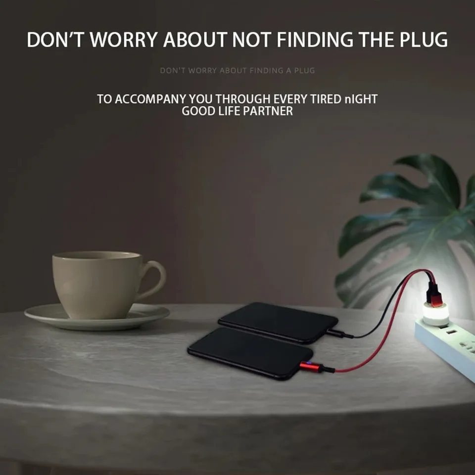 Howlighting Plug Lamp Computer Mobile Power Charging USB Lamps LED Eye Protection Reading Light Small Round Light Night Light