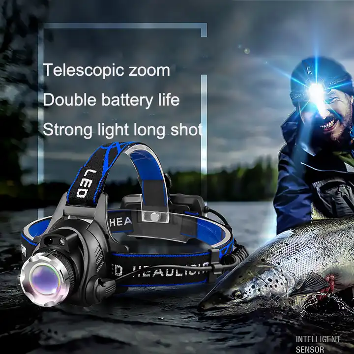 Howlighting Head-mounted Miner's Lamp Outdoor Induction Zoom Fishing Headlamp High Power Waterproof Led Headlamp Flashlight