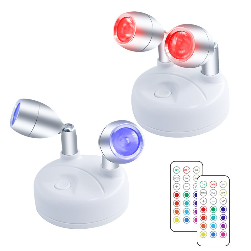 Howlighting 13-color Adjustable Led Remote Wireless Battery Operated Accent Lights Spotlight for Home